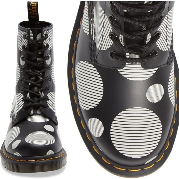 DR Martens 1460 Polka Dot Boots - Picture 2 of 6